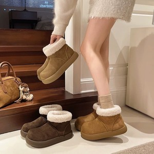 Sabots d'hiver personnalisables <span class=keywords><strong>pour</strong></span> femmes, à semelle épaisse, en suède pelucheux, mocassins, faible MOQ, vente en gros, chaussures d'extérieur chaudes et tendance <span class=keywords><strong>pour</strong></span> femmes - Product Image 3