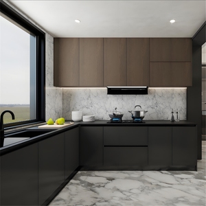 Nuevo diseño de lujo translúcido gabinete de cocina luz LED encimera de cocina personalizar color y tamaños - Product Image 2