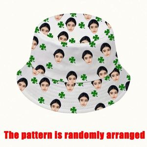 Chapeau Bob Léger Personnalisable 1 pièce Impression Portrait Personnalisée Motif Cœurs Aléatoires Vêtement Décontracté Cadeau Type Dessin Animé - Product Image 2