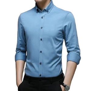 เสื้อตัวยาวผ้าซาตินสำหรับผู้ชายเสื้อผ้า100% ยาวดีไซน์เท่ทันสมัยใหม่ - Product Image 2