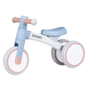 chico de aleación de scooter Suppliers-Montura de aleación de aluminio para niños, bicicleta de equilibrio portátil y ligera, triciclo deslizante con 3 ruedas de TPU