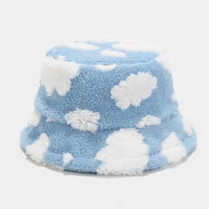 Caldo inverno da <span class=keywords><strong>donna</strong></span> in peluche orsacchiotto in pile <span class=keywords><strong>cappello</strong></span> in pelliccia margherita fiori Shearling pescatore <span class=keywords><strong>cappello</strong></span> per lo sport - Product Image 5