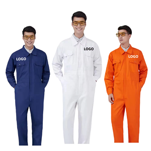 Overol <span class=keywords><strong>de</strong></span> <span class=keywords><strong>Trabajo</strong></span> Azul Marino Personalizado con Logotipo OEM Bordado, Uniforme <span class=keywords><strong>de</strong></span> <span class=keywords><strong>Trabajo</strong></span> Industrial <span class=keywords><strong>de</strong></span> Manga Larga para Servicio Automotriz/Trabajadores Industriales - Product Image 3