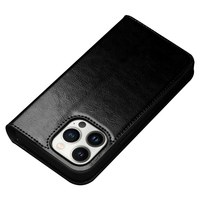 2024 QIALINO Distributor menawarkan casing dompet ponsel kulit buatan tangan mewah untuk iphone 14 pro Max