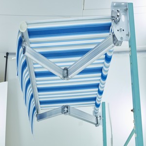 Auvent rétractable personnalisable de 5 m en alliage d'aluminium moderne, revêtement PVDF anti-UV, protection contre le soleil et la pluie, pour terrasse extérieure, balcon - Product Image 3