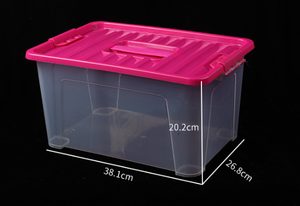 Caja <span class=keywords><strong>de</strong></span> almacenamiento <span class=keywords><strong>de</strong></span> ropa <span class=keywords><strong>de</strong></span> plástico grande transparente multifunción conveniente <span class=keywords><strong>de</strong></span> uso doméstico <span class=keywords><strong>de</strong></span> alta calidad con tapa - Product Image 2