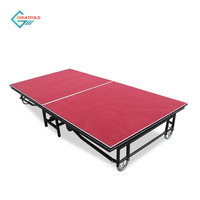 Plate-forme pliante scène portable mobile avec roue pour activités événement de fête