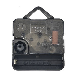 サイレントクォーツスイープムーブメントカスタムスクエアDIY吊り壁時計金属時計付き手電池交換部品 - Product Image 2