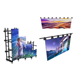 Preço de fábrica Módulo Macio Programável P0.9 P1.25 P1.95 P2.6 P3.91 P4 Arco Ultra Flexível Ao Ar Livre Interior LED Display Screen Panel - Product Image 1