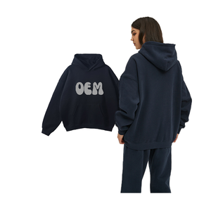 Sweat-shirt unisexe surdimensionné à capuche, de haute qualité, écologique, à la mode, avec logo personnalisé, vente en gros - Product Image 1