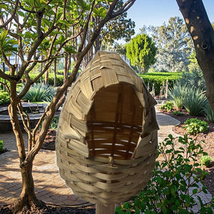 Tessitura di bambù nidi di uccelli che tessono nidi di uccelli da giardinaggio pappagalli nidi di piccione che tessono gabbie per uccelli decorazioni in stile giardinaggio per animali domestici - Product Image 4