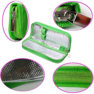 Portable Insulin Pen Cooler Bag Waterproof Oxford Cloth Double Zipper Design Diabetic Insulin Aluminum Foil Drugs Freezer - Product Image 3