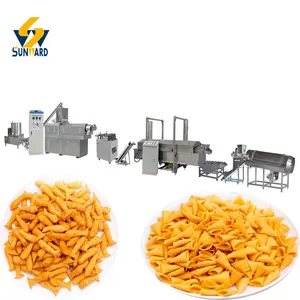 Cina cina jinan sunward machinery factory fornitore bugles a basso tasso che fa le linee di produzione di snack di mais estrusore di patatine fritte a macchina