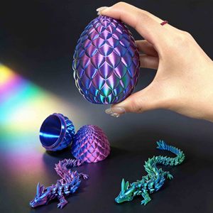Huevo de Dragón Impreso en 3D, Juguete de Dinosaurio en Cápsula, Reptil Prehistórico en Cápsula, Huevo de Dragón Impreso en 3D para Niños - Product Image 5
