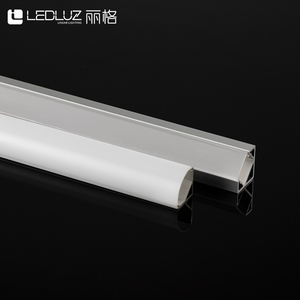 Profilé d'angle LED en aluminium avec diffuseur arrondi <span class=keywords><strong>T5</strong></span>, éclairage de profil LED - Product Image 4