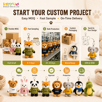 Llavero de Peluche de Ardilla de Alta Calidad, Llavero de Animal de Peluche Personalizado, Llavero de Peluche Lindo de Alta Calidad