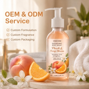 Gel Douche Nourrissant Pêche & <span class=keywords><strong>Fleur</strong></span> <span class=keywords><strong>d</strong></span>'<span class=keywords><strong>Oranger</strong></span> OEM/ODM – Hydratant, Lissant, Rafraîchissant, Parfum Longue Durée, Nettoyant Corps Entier - Product Image 1