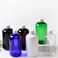 Flacon compte-gouttes rond en plastique de 500ml 16oz avec bouchon à pointe giclée pour encre et huile capillaire