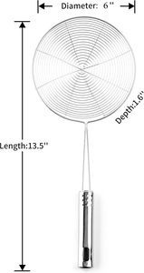 Écumoire passoire araignée en acier inoxydable 2026, ustensile de cuisine, passoire à pâtes, cuillère passoire - Product Image 4