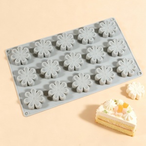 DIY Decoration 15-Compartment Petal Cookie Cake <b>Silicone</b> <b>Baking</b> Mold - Product Image 5