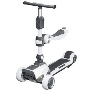 <span class=keywords><strong>Trottinette</strong></span> électrique pour enfants, pliable, batterie rechargeable, plateforme élargie, assistance électrique, pour les 3-6 <span class=keywords><strong>ans</strong></span>, design à 3 roues pour garçons et filles - Product Image 1