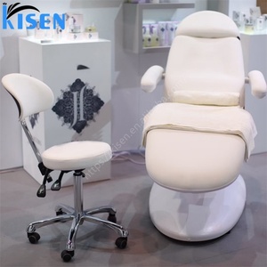 KISEN Modern Professional Luxury Stainless Steel Gold 3/4 Motors <b>Electric</b> Facial Bed Salon Massage <b>Table</b> Spa Beauty Bed - Product Image 3