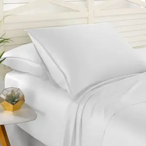 Custom Soft Hypoallergenic Bedding 100% Lyocell Organic Copper Infused Bamboo Fiber King Bedsheet Set With Deep Pocket