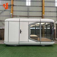 Maison capsule spatiale de luxe Villa conteneur modulaire préfabriquée Cabine de villégiature portable Smart Tiny Home pour les projets de glamping Airbnb