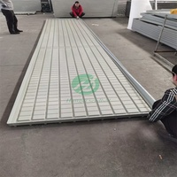 Système hydroponique à double étage HANGDI en alliage d'aluminium avec plateaux roulants pour culture hydroponique