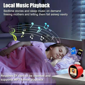 Reloj Despertador Inteligente para Niños con IA, Control por Voz, Ruido Blanco Natural, Asistente de Sueño, Pronóstico del Tiempo, Batería - Product Image 4