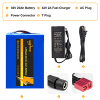 UBETTER 36V 48V 18650 Paket Baterai Lithium Ion 10AH/14AH/8AH/20AH OEM Isi Ulang BMS Sepeda Listrik Skuter Listrik Soket Amerika