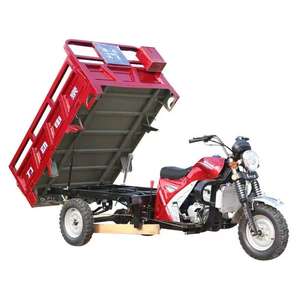 Пятиколесный бензиновый мотоцикл-грузовик с открытым кузовом, водяным охлаждением, саморазгружающийся, объем двигателя >250 куб.см, скорость 50-70 км/ч - Product Image 4