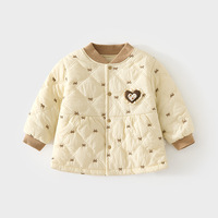 Chaqueta Abrigada de Algodón para Niñas, Diseño de Moda, Invierno y Otoño, Chaqueta Acolchada de Algodón Grueso para Niños