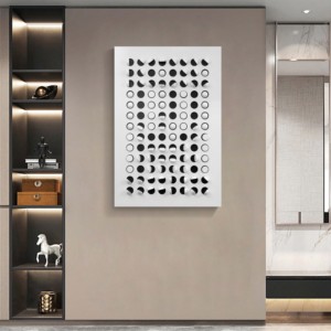 Modern 3D sanat duvar dekor basit soyut ahşap oyma asılı resimler duvar sanatı - Product Image 4