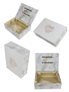 Biểu Tượng Tùy Chỉnh <span class=keywords><strong>Holographic</strong></span> Đá Cẩm Thạch Sang Trọng Từ Bao Bì Hộp Quà Tặng Giấy Cho Tóc Giả Phần Mở Rộng Tóc - Product Image 3