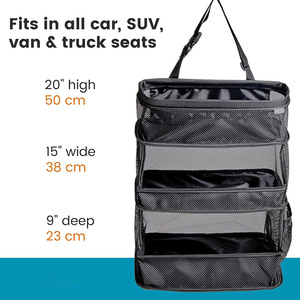 Auto-Sitznetz-Organizer: Anti-Rutsch-Taschenhalter für Handtaschen, Flaschen und Alltagsutensilien – Aufbewahrungstasche für Beifahrer- und Rücksitz - Product Image 6