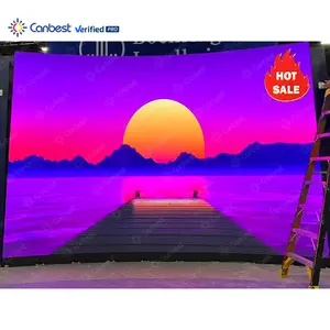 P2.6 P3.9 P3.91 P4.8 Indoor Curved Led Stage Screens Wedding Backdrop Led Display Panel Turnkey Concert Led Video Wall