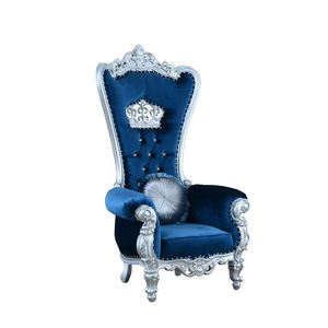 Phật sơn nhà Máy Giá sang trọng sự kiện Hoàng Gia sử dụng nhung đỏ vàng TRIM khách sạn Nữ Hoàng cao trở lại Ngai Vàng ghế để bán - Product Image 3