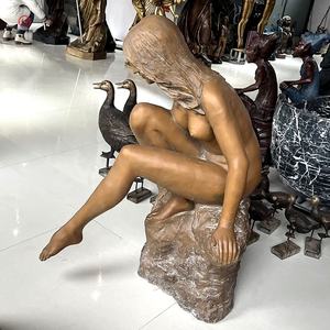 モダンメタルアート等身大ブロンズヌード女性像 - Product Image 5