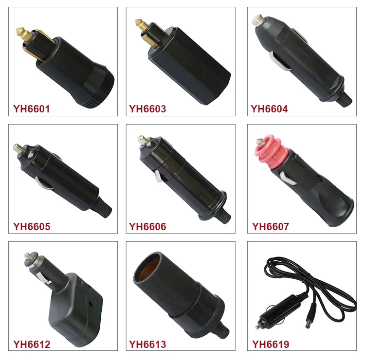 Lighter Socket Auto Cigarette Lighter Socket To DC Plug With Different Length Cable