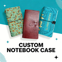 Carnet de voyage vintage personnalisé avec logo, couverture souple en cuir PU, journal de voyage portable, carnet rechargeable