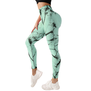 Mono de cintura deportiva activa de alta calidad, chándal ajustado, conjunto de Yoga, pantalones, mallas, ropa deportiva, cintura elástica, mallas de Yoga - Product Image 1