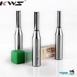 Broca CNC KWS <span class=keywords><strong>Tiger</strong></span>, Broca de Fresado Recta TCT con Doble <span class=keywords><strong>Flauta</strong></span> para Ranurado de Madera - Product Image 2
