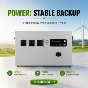 Générateur solaire H-Series 1200W Triple AC USB-C 12V PV en AC pour le camping, la maison et l'industrie - Product Image 2