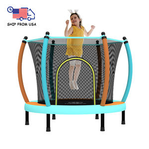 Trampoline pour enfants Zoshine 60 pouces avec filet de <span class=keywords><strong>sécurité</strong></span> Trampoline multifonctionnel pour améliorer la coordination des enfants à l'intérieur - Product Image 1