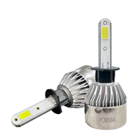 Precio de fábrica JiaChi S2 LED faros delanteros de coche H1 H3 H4 9005 9006 H7 360 grados cuentas COB luminosas Super brillante 24W