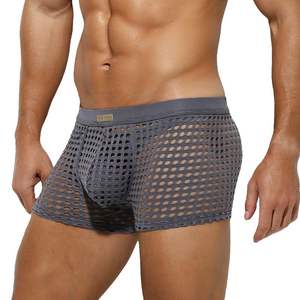 Nuevo estilo, ropa interior erótica Sexy transparente, pantalones de moda ahuecados geniales, calzoncillos bóxer de talla estadounidense para hombres gays gordos - Product Image 2