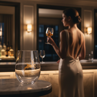 Logo de Noël personnalisé verre à vin à liqueur verre à whisky sans pied en forme d'oeuf gobelet