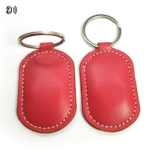높은 수준의 질감 <span class=keywords><strong>RFID</strong></span> LF 125KHz 도어 키 태그 가죽 열쇠 고리 착용 가능한 <span class=keywords><strong>RFID</strong></span> TK4100 T5577 열쇠 고리 - Product Image 4