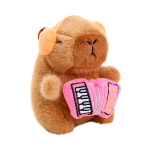 Llavero de Capibara de Peluche, <span class=keywords><strong>Mini</strong></span> Muñeco de Capibara, Colgante para Mochila de Estudiante, Venta al por Mayor - Product Image 2